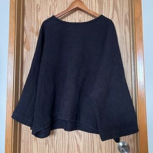 Jamie + the Jones heavyweight tee / t sweater black woven cotton 3XL